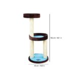 Trixie Lugo Cat Scratching Post - Brown/Turquoise, 103 cm - Image 8