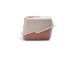 Savic Nestor Cat Litter Box - Champagne Pink/Tuscan Red - Image 3