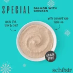 Schesir Cat Mousse Skin & Coat Salmon with Chicken 70 g - Image 5