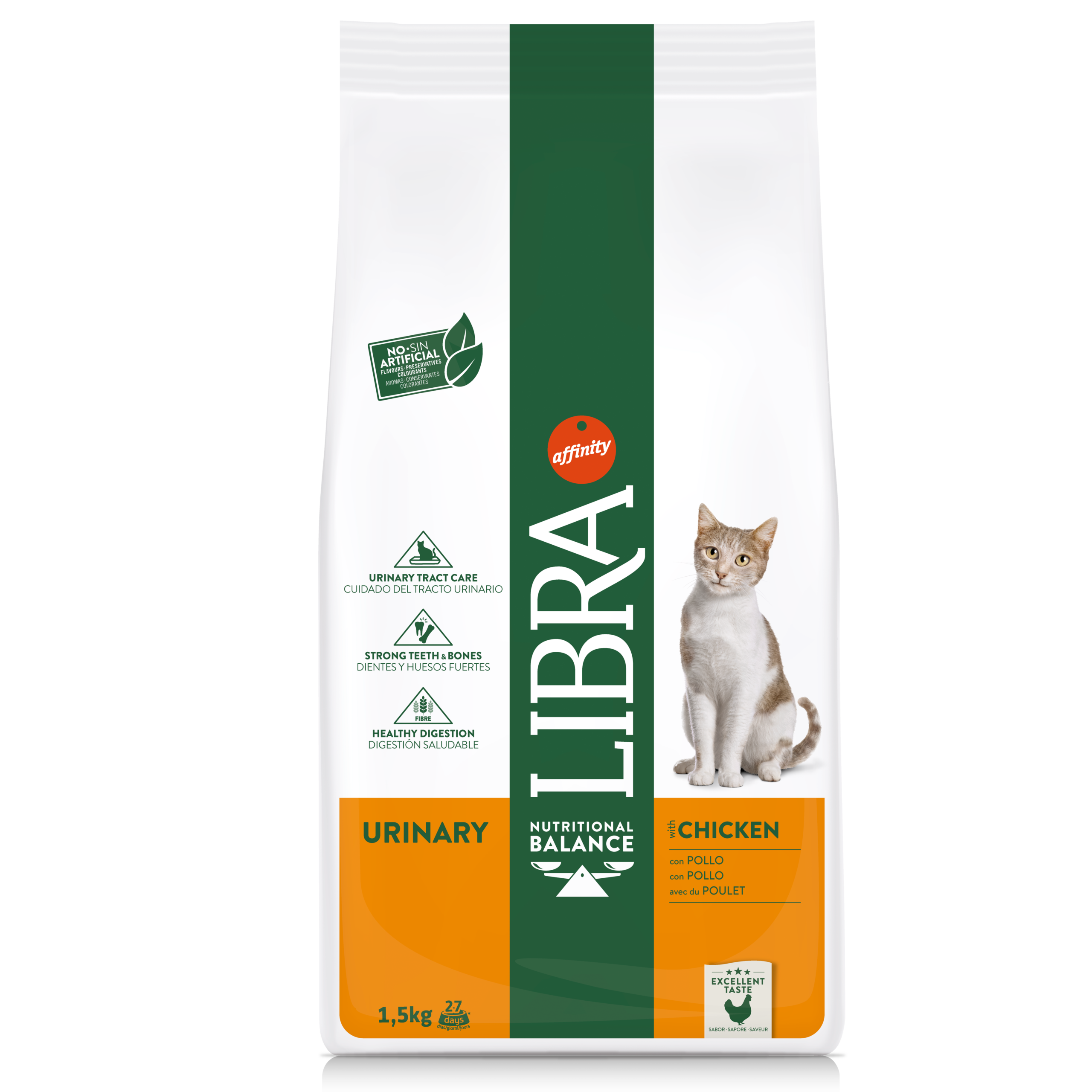 URINARY1.5KG.png Libra Urinary Adult Chicken Dry Cat Food