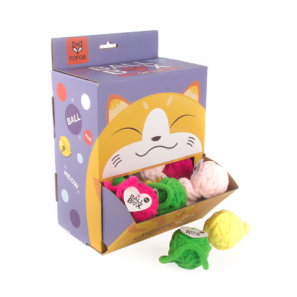 Barkbutler x Fofos Ball Box Yarn Ball Cat Toy - 1 piece