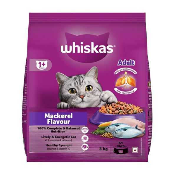 Whiskas Mackerel Adult Dry Cat Food