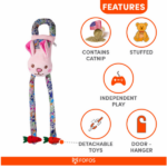 Barkbutler x Fofos Blocky Meow Door Hanger Rabbit Cat Toy - Image 4
