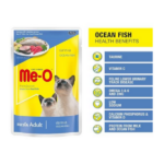 Me O Ocean Fish Adult Wet Cat Food - 80g - Image 2