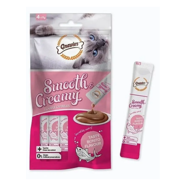 Gnawlers Creamy Bonito Cat Treat - 60 g