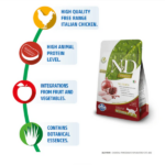 Farmina N&D Grain Free Chicken & Pomegranate Neutered Adult Dry Cat Food - Image 4