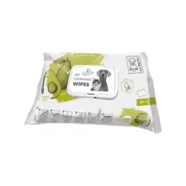 M-Pets Avocado Pet Cleaning Wipes, 40 wipes