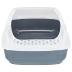 Trixie Delio Cat Litter Tray with Rim Printed (38x20x50cm, Grey/White) - Image 3