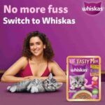 Whiskas Tasty Mix Junior Pouch Chicken Tuna Sweet Potato Flavor in Gravy for Cats 70g - Image 2