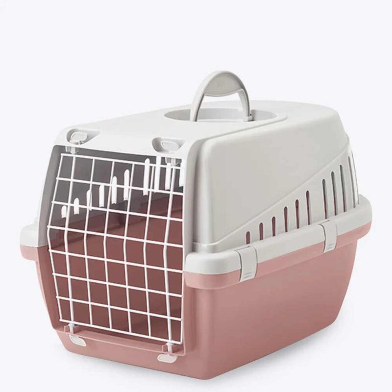 Savic Trotter Travel Carrier for Cats and Dogs Light Grey Ash Rose