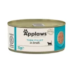 Applaws Cat Tin Tuna Fillet in Broth 70g