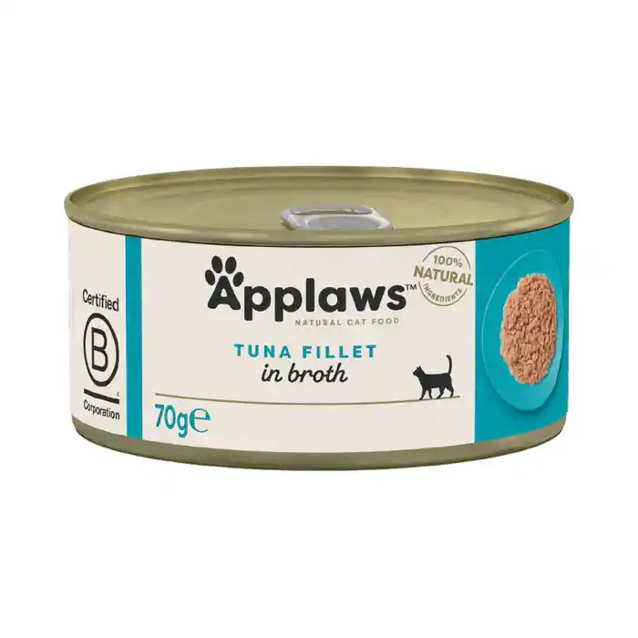 Applaws Cat Tin Tuna Fillet in Broth 70g