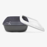 Savic Iriz Litter Tray with Rim for Cats (Cold Grey, 17 x 12 x 5 inch) - Image 5