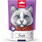 Wanpy Soft Duck Jerky Strips Cat Treats, 80 g