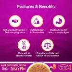 Whiskas Tasty Mix Seafood Cocktail Wakame Seaweed Gravy Wet Cat Food - 70g - Image 3