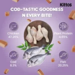 Kittos Cod Sandwich Cat Treats, 35 g - Image 2
