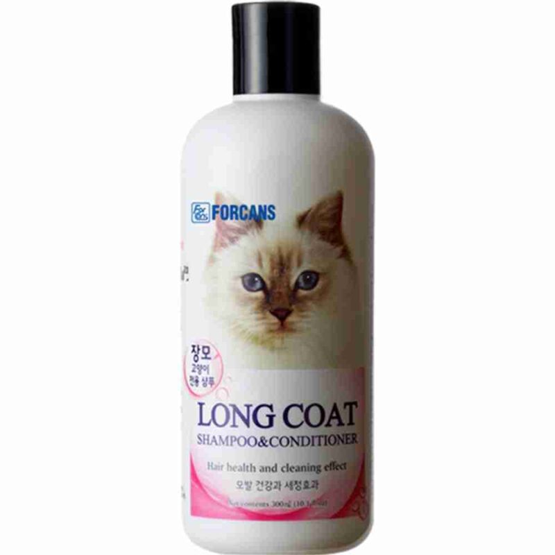 Forbis Forcans Long Coat Hair Health and Cleaning Effect Shampoo and Conditioner for Cats 300ml