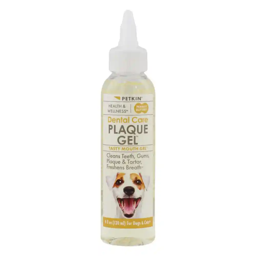 Xq2oygx4V-product.webp Petkin Peanut Butter Plaque Gel for Dogs and Cats, 120 ml