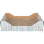 Trixie Scratching Bed Cardboard Catnip (45 x 12 x 33 cm, Turquoise) - Image 4