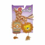 FOFOS Interactive Catnip Chic Toy for Cats Yellow (Pack of3) - Image 2