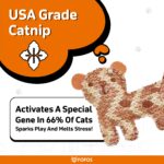 FOFOS Interactive Catnip Chic Toy for Cats Yellow (Pack of3) - Image 6