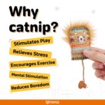 FOFOS Interactive Catnip Chic Toy for Cats Yellow (Pack of3) - Image 4