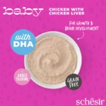 Schesir Baby Cat Mousse, Chicken & Chicken Liver Wet Food in Pouch, 70g - Image 5