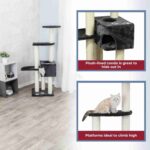 Trixie Alicante Scratching Cat Tree (142 cm, Anthracite) - Image 3