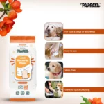 Pawpaya Antibacterial wipes for Dogs and Cats, 60 Wipes - Image 4