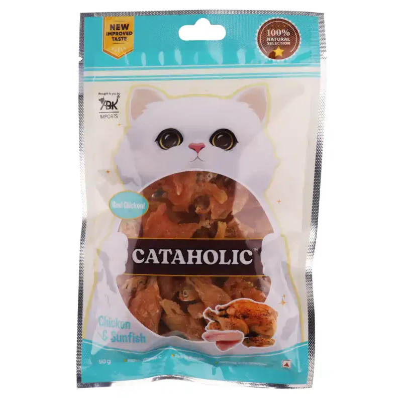 Cataholic Soft Chicken and Sunfish Spiral Cat Treats, 50g