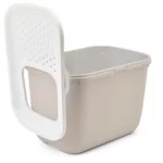 Savic Hop In Modern Cat Litter Tray Mocha- 23 x 15 x 15 inch - Image 2