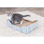 Trixie Scratching Bed Cardboard Catnip (45 x 12 x 33 cm, Turquoise)
