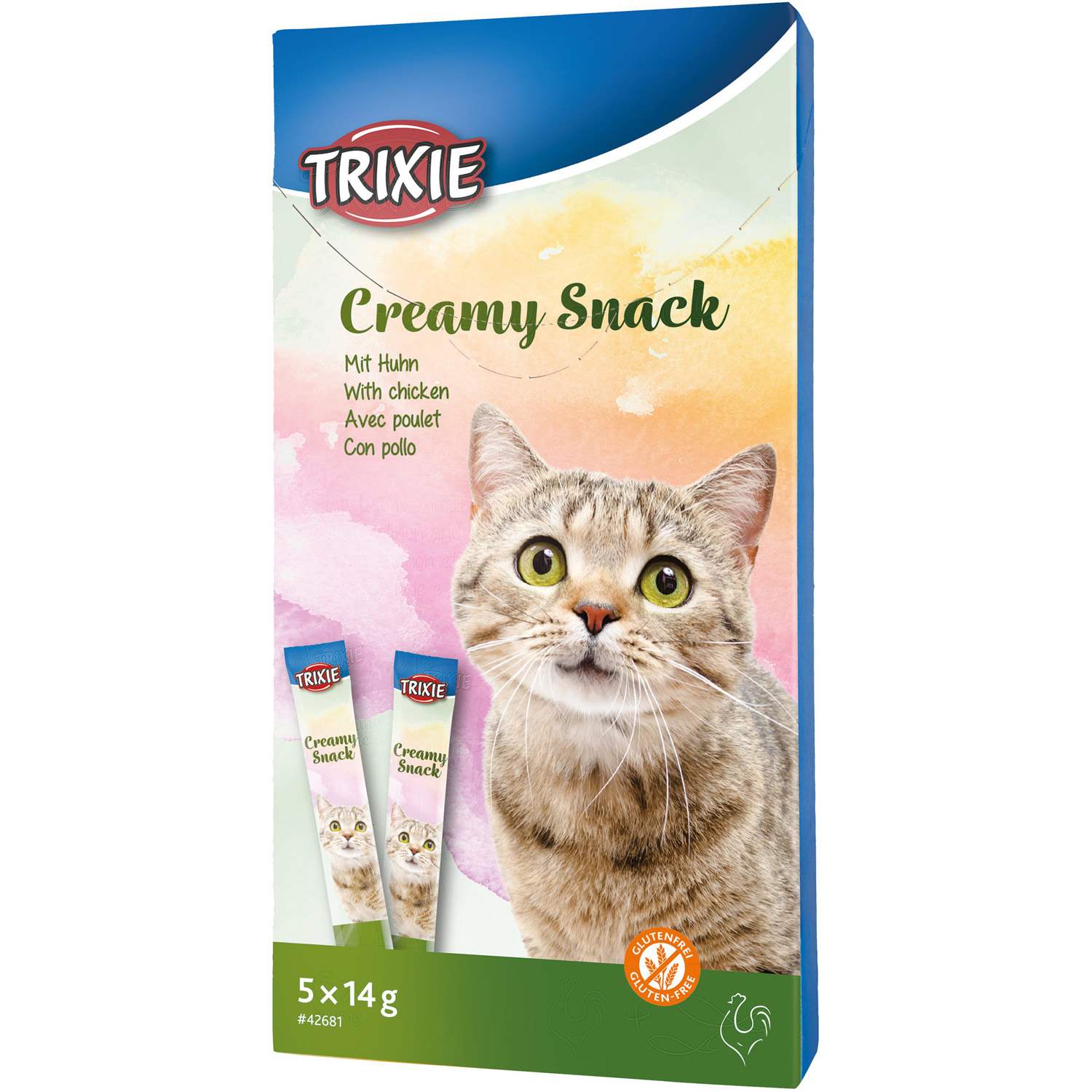 biDWL7A1A-product.jpeg Trixie Creamy Snack With Chicken, 5 x 14 g - Image 1