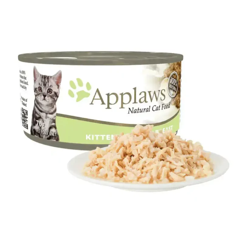 Applaws Chicken Breast Tinned Kitten Wet Food, 70g