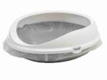 Savic Figaro Oval Cat Litter Tray + Rim - Cold Grey - 22 Inch - Image 2