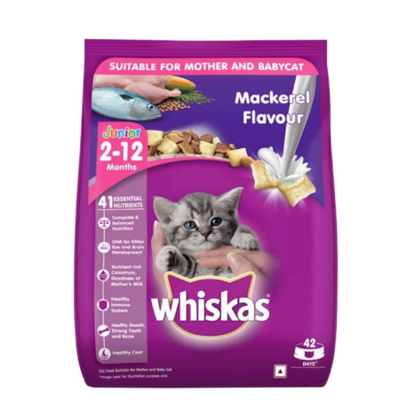 Whiskas Mackerel Flavour Dry Kitten (2-12 months) Food