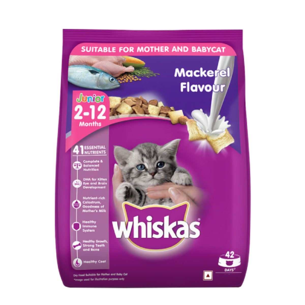 cxZKHDz0l-Whiskas-Mackerel-Flavour-Dry-Kitten-2-12-months-Food.jpeg Whiskas Mackerel Flavour Dry Kitten (2-12 months) Food
