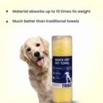 Trimz Quick Dry Absorption Towel for Dogs and Cats (Yellow) - Image 6