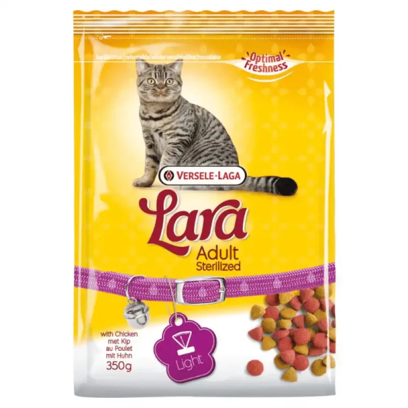 Versele Laga Lara Sterilized with Chicken Adult Cat Dry Food, 350 g