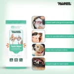 Pawpaya Tooth Wipes for Dogs and Cats, 40 Wipes - Image 4