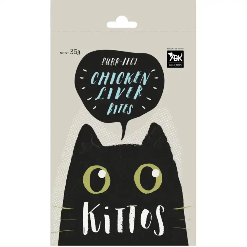 Kittos Chicken Liver Bites Cat Treat, 35 g