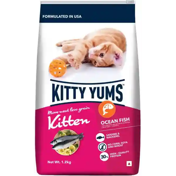 Kitty Yums Ocean Fish Kitten Dry Food