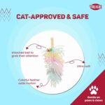 Trixie Playing Rod Star Plastic/Plush Catnip Toy for Cats (46 cm) - Image 3
