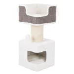 Trixie Cat Tree Ava XXL Scratching Post and Tower (86cm, White/Grey) - Image 2