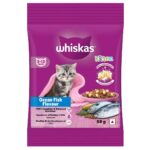 Whiskas Junior Ocean Fish Milky Dry Food for Cats, 50g