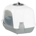 Trixie Maro Corner Litter Tray With Hood, 60 x 43 x 52 cm (Light Grey Granite) - Image 5