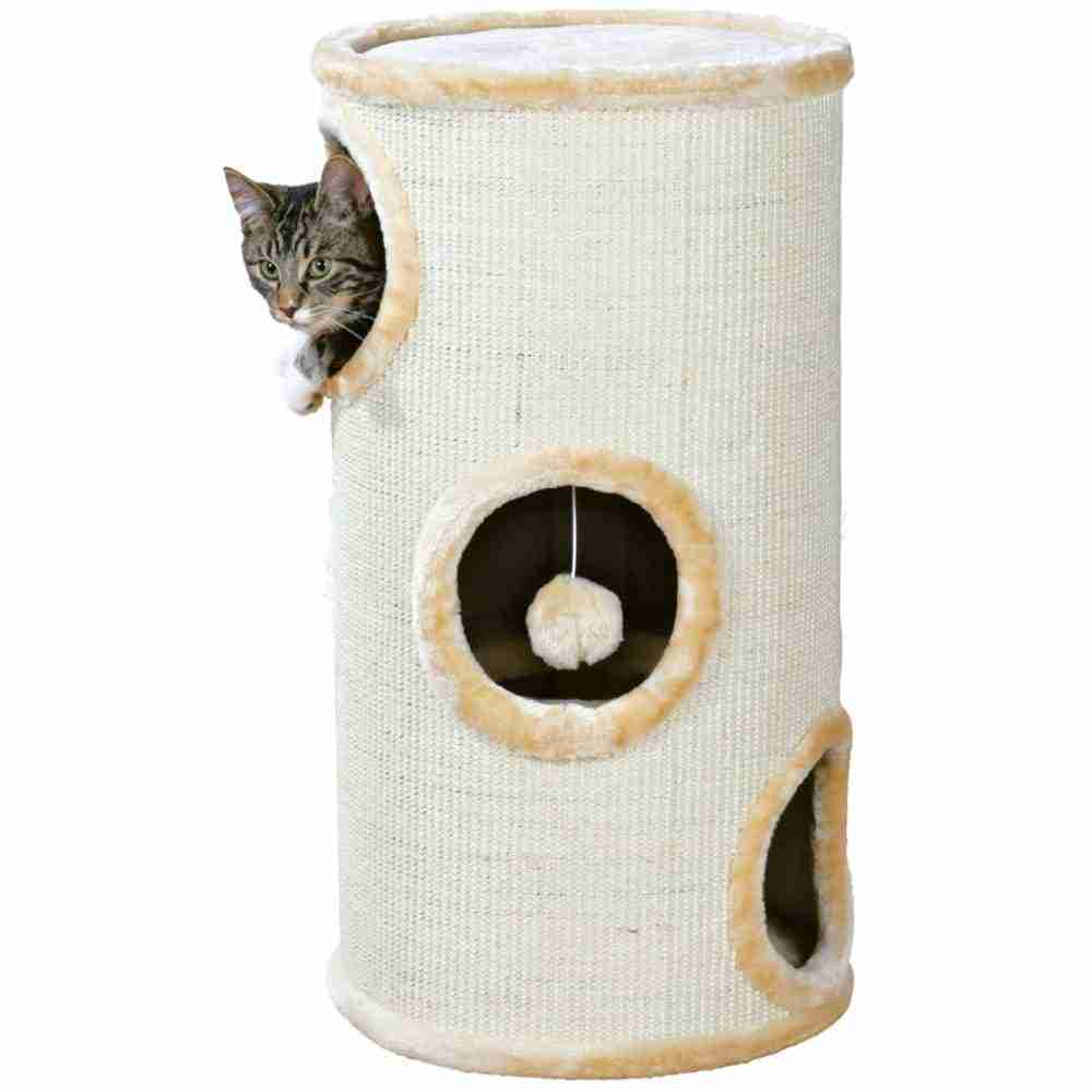 jbEgpxRHy-product.jpeg Trixie Samuel 3 Storey Tower for Cats (70cm, Beige) - Image 1