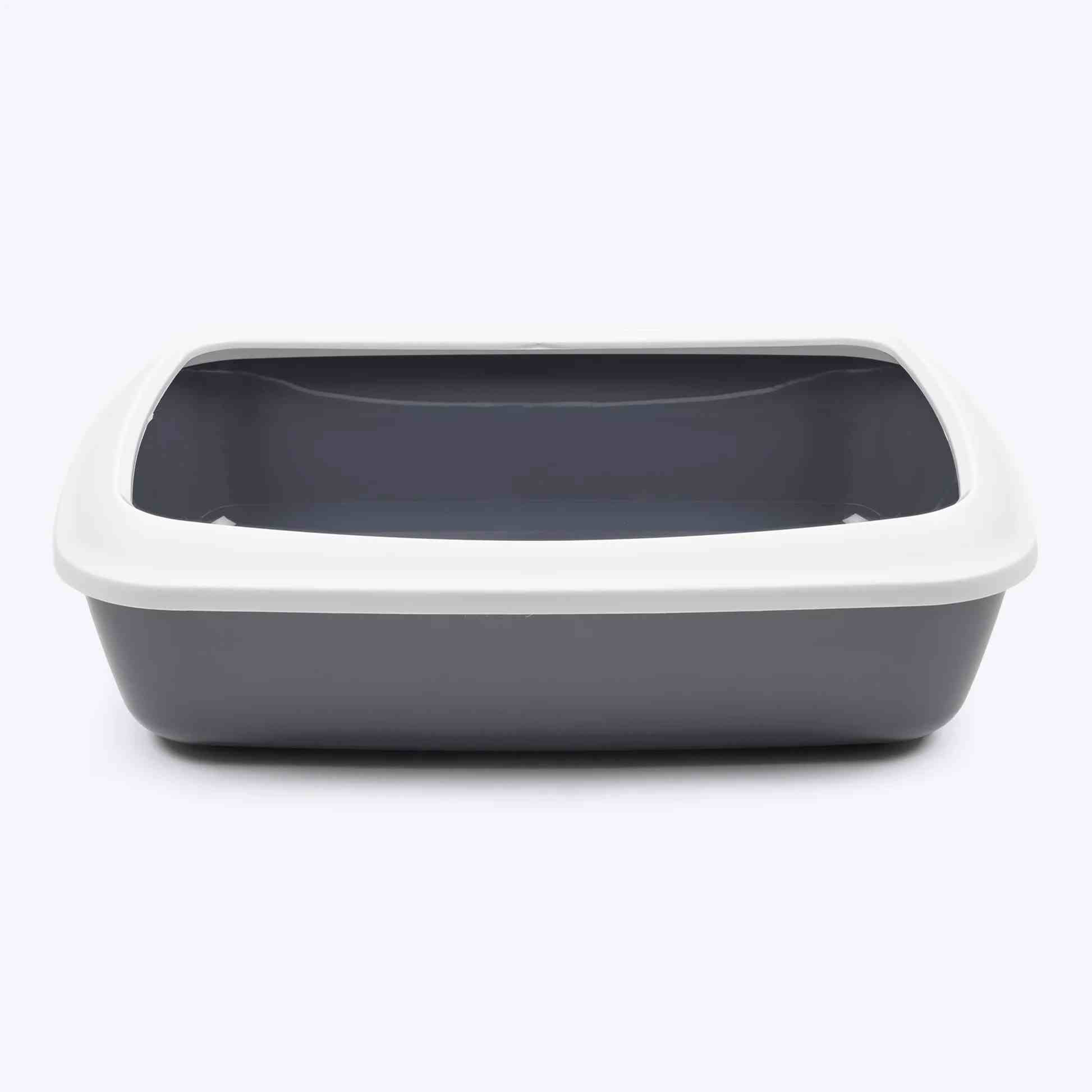 jv68b3vb4-Savic-Iriz-Litter-Tray-with-Rim-for-Cats-Cold-Grey-17-x-12-x-5-inch.jpeg Savic Iriz Litter Tray with Rim for Cats (Cold Grey, 17 x 12 x 5 inch) - Image 1