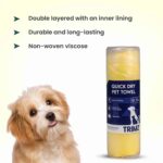 Trimz Quick Dry Absorption Towel for Dogs and Cats (Yellow) - Image 4