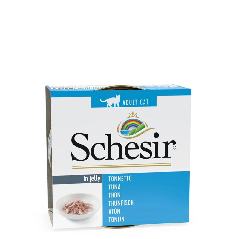 Schesir Tuna Whole Meat & Rice in Jelly Cat Wet Food, 85 g